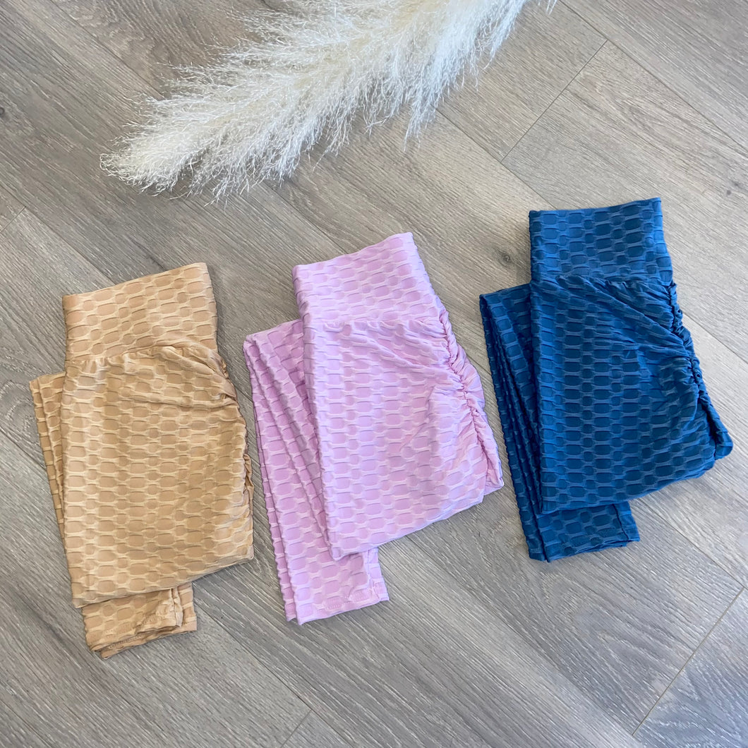 Tilly honeycomb / waffle leggings - choose colour