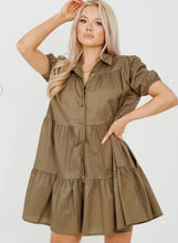 Load image into Gallery viewer, Stassie smock dress - khaki