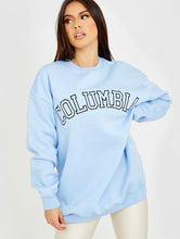 Load image into Gallery viewer, Columbia oversized sweater - blue