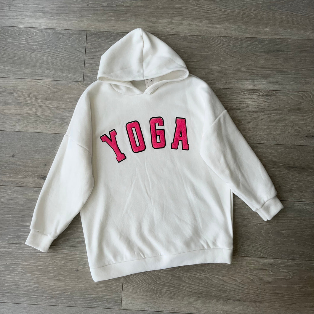 Yoga hoodie - white