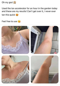 Tan enhancer dry oil spray