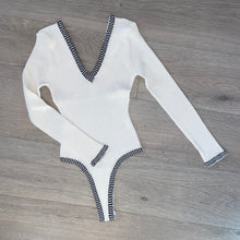 Load image into Gallery viewer, Astrid ribbed bodysuit - white