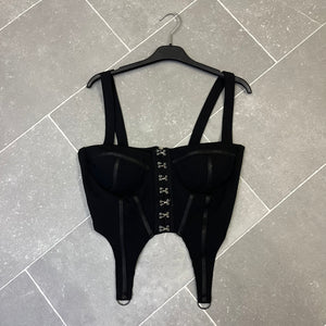 Huda corset top - black