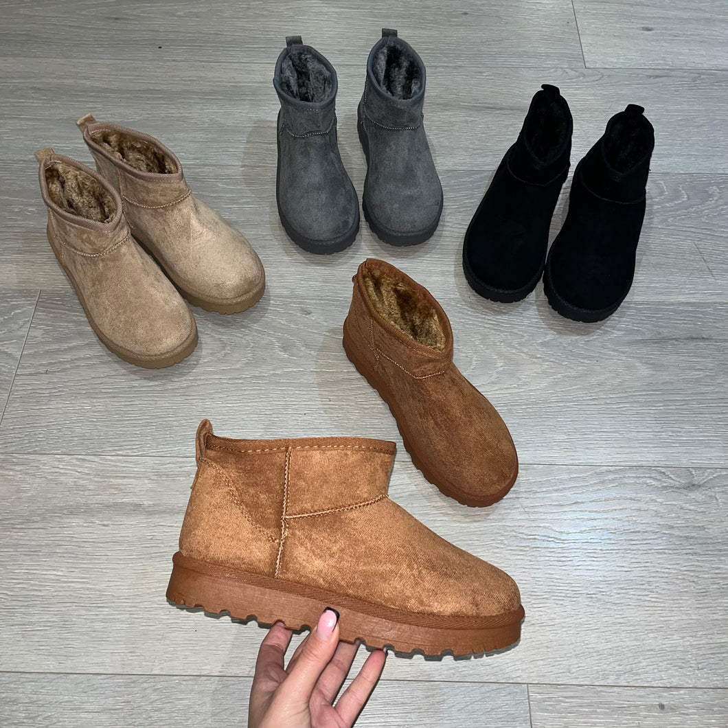 Faux fur ugg style boots best sale