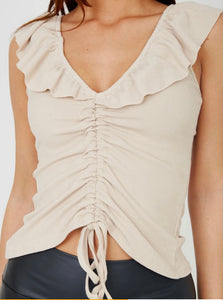 Amelia rouched front top - nude