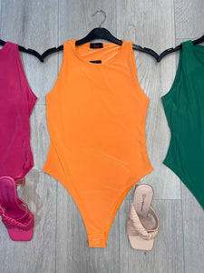 Hadie slinky double lined bright bodysuit - choose colour