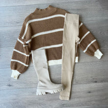 Load image into Gallery viewer, Lennie stripe knit - beige/cream
