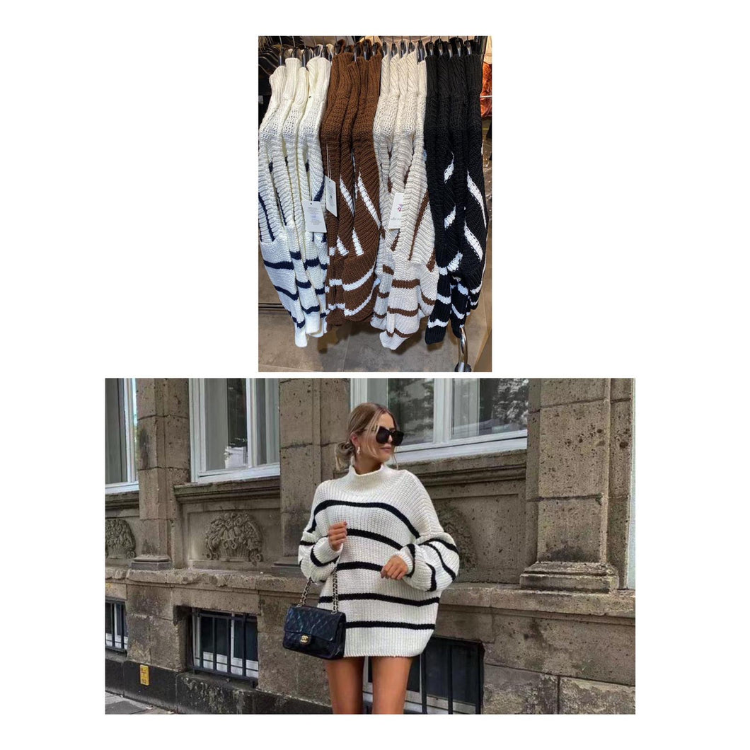 Vaya oversized stripe knit jumper - choose colour