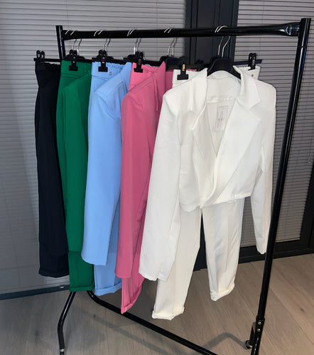 SALE Karlie straight leg belted trouser - choose colour