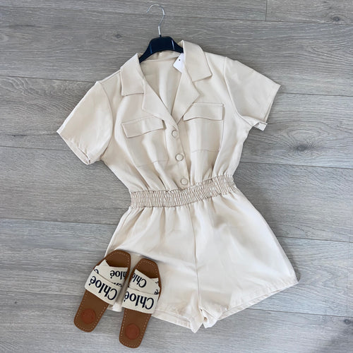Ally playsuit - beige