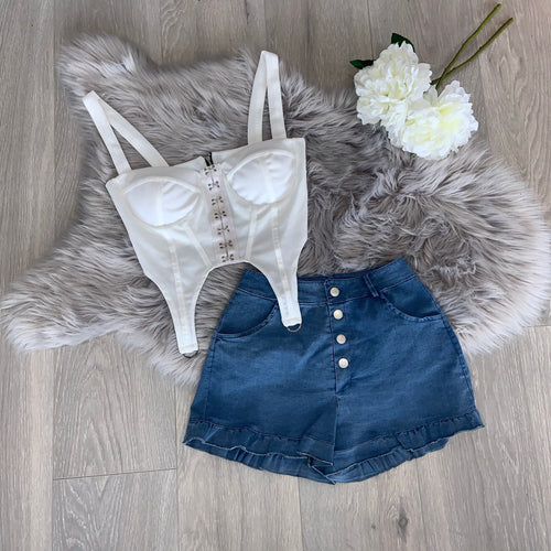 Hettie denim shorts