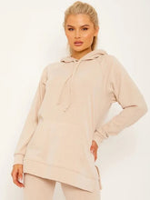 Load image into Gallery viewer, Idah hoodie top and flare trousers co-ord - nude