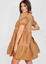Load image into Gallery viewer, Stassie smock dress - tan