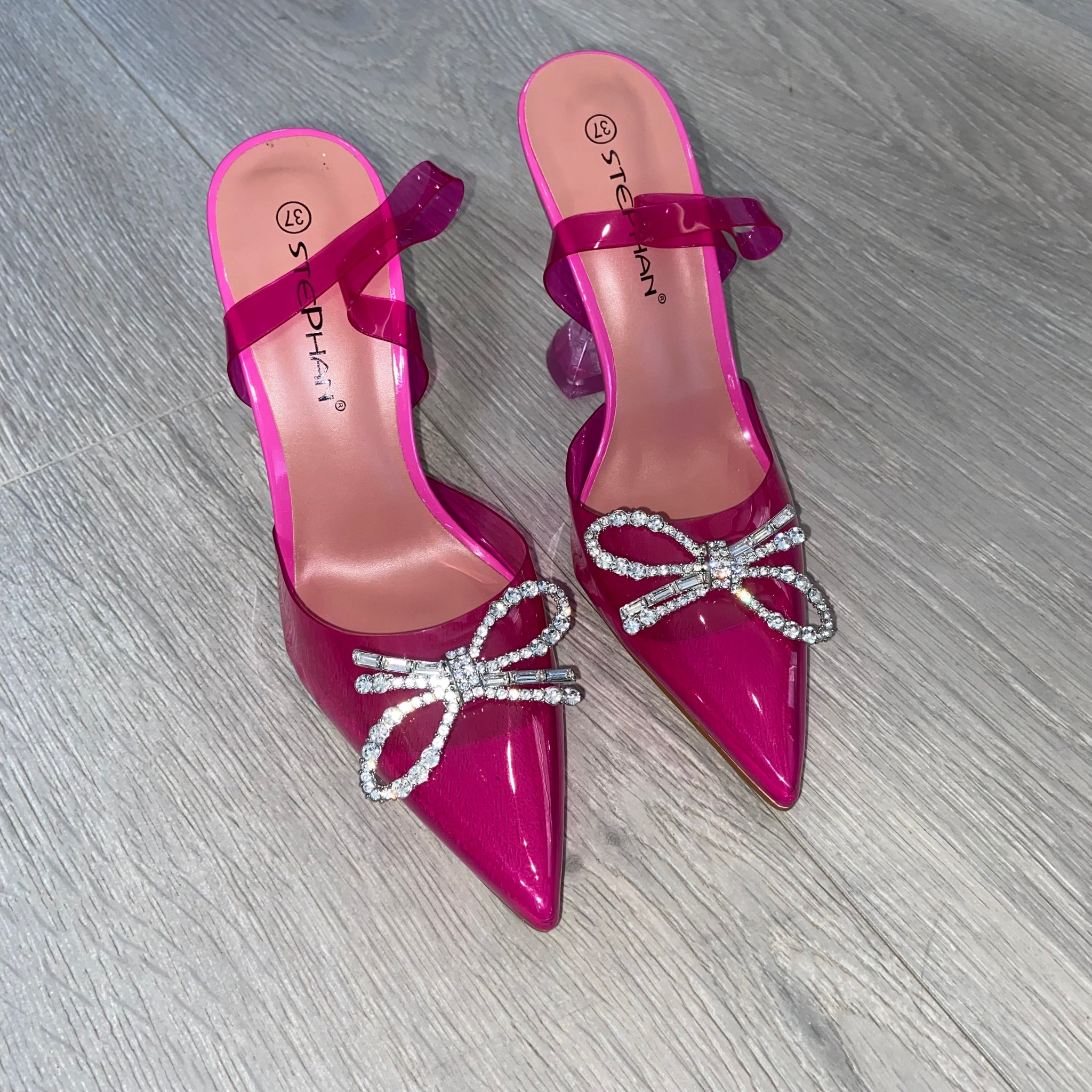 Bow Back Two Part Heels | Pink heels, Heels, Bow back